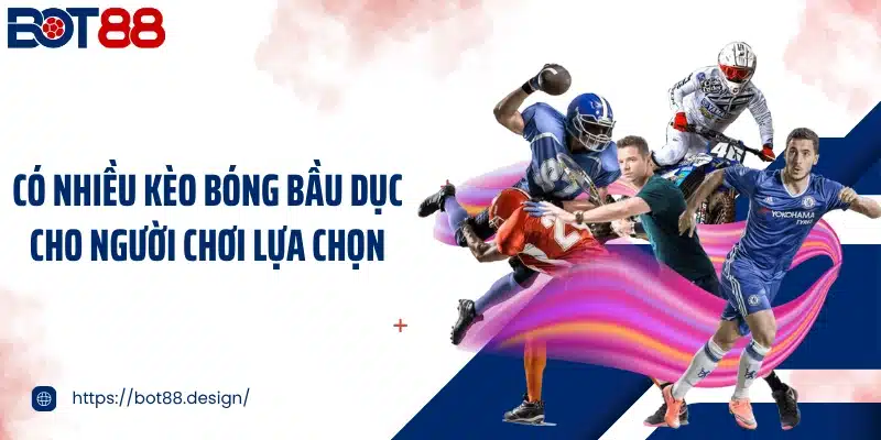 Có nhiều kèo bóng bầu dục cho người chơi lựa chọn